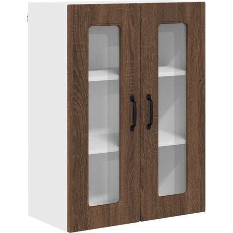 Meuble mural de cuisine,Armoire de cuisine avec étagère Chêne brun 60 x 31 x 80 cm CFW58742 (1/5)
