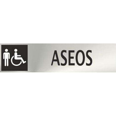 Info Aseo Masculino Y Minusválidos Acero Inox Adhesivo de 0,8mm 5x20cm (1/2)