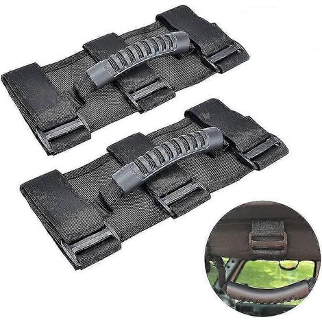 Ensemble de 2 poignées de maintien pour arceaux de sécurité Jeep Wrangler (modèles 1987-2018) (1/3)