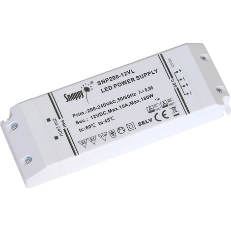 Dehner Elektronik LED 12V200W-MM-EU LED-Trafo, LED-Treiber  Konstantspannung 200 W 15 A 12 V/DC Möbe