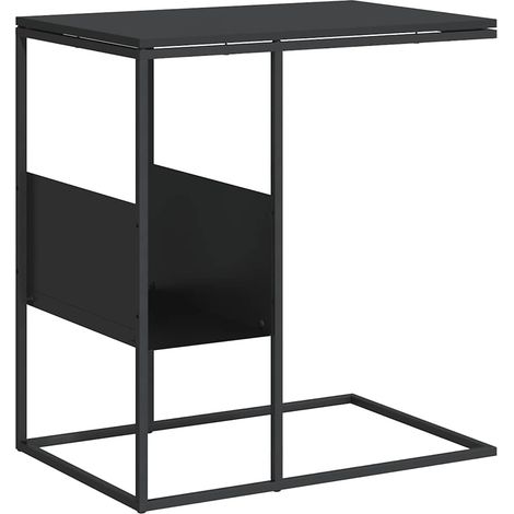 Table d'appoint Noir 55x36x59,5 cm Bois d'ingénierie