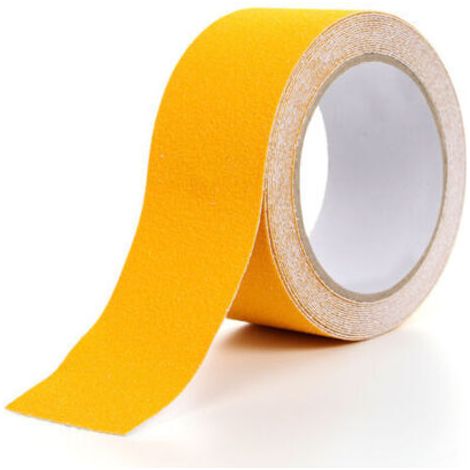 5 m x 5 cm gelbes PVC-Antirutschband für Treppen, Stufen, Böden, Sicherheitsdekoration