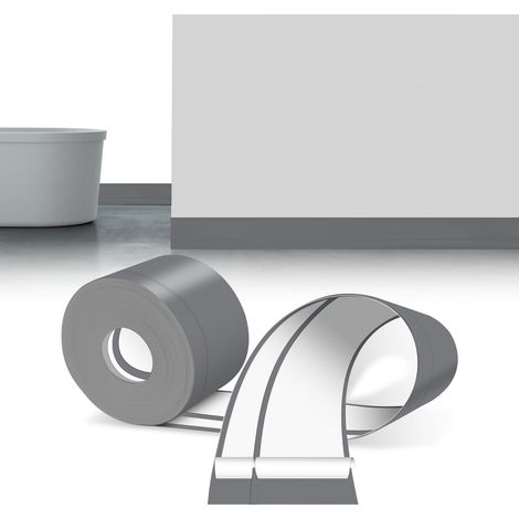 Plinthe Souple Autoadhésive Gris Pvc Plinthe Adhesive 60x20mm 12m (1/5)