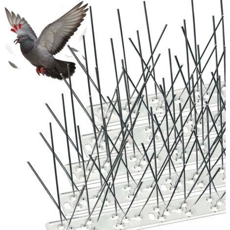 Vounot – Pic anti-pigeon 4.5M – Acier inoxydable 304 – Protection 360° contre oiseaux – Installation rapide avec attaches câbles (1/4)