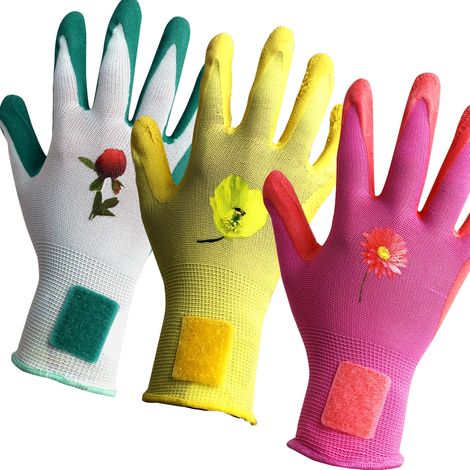 KELI - Lot 3 Gants de Jardinage Femina T08 (1/5)