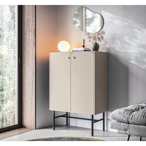 AX LIVING Kommode modern Dinley – 93 cm breit in Beige