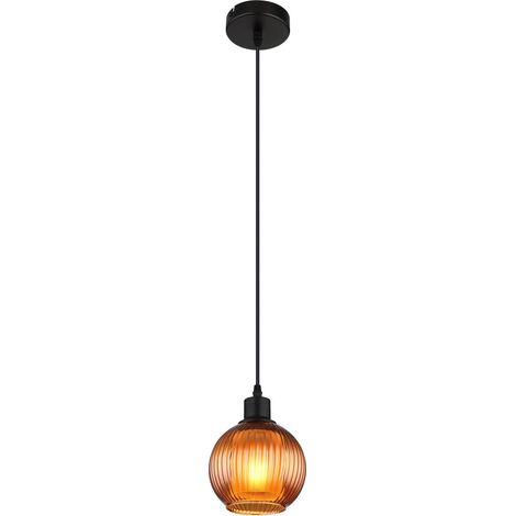 Globo - lámpara colgante - ZUMBA - rojo - vidrio - Ø 15cm - E27 - (1/5)