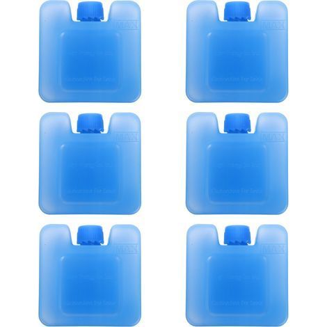 6er-Set wiederverwendbare Eiswürfelblöcke für Ventilatoren, Klimaanlagen, tragbare Ventilatoren und Luftkühler – Robuste Kühlakkus für Zuhause, Büro und Outdoor-Aktivitäten – 7 x 7 x 3 cm (1/5)