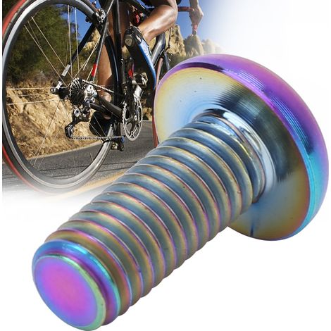 Lot de 5 vis de porte-bidon de vélo en alliage de titane M512 et vis de frein à disque M510 (M512 multicolores). (1/5)