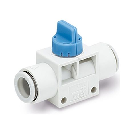 Vanne pneumatique SMC VHK Poignée 3/2, Raccord rapide 4 mm, 2.5mm ( Prix pour 1 )