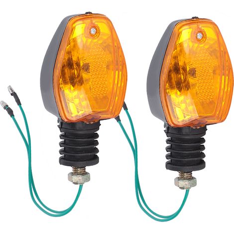Kit feux clignotants auto pour véhicule électrique, ampoule 12V incluse, assemblage lampe direction, 2 pièces (1/5)
