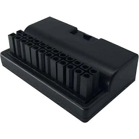 Adaptateur secteur pour carte mère d'ordinateur de bureau ATX 24 broches femelle vers mâle à angle droit de 90° (1/5)
