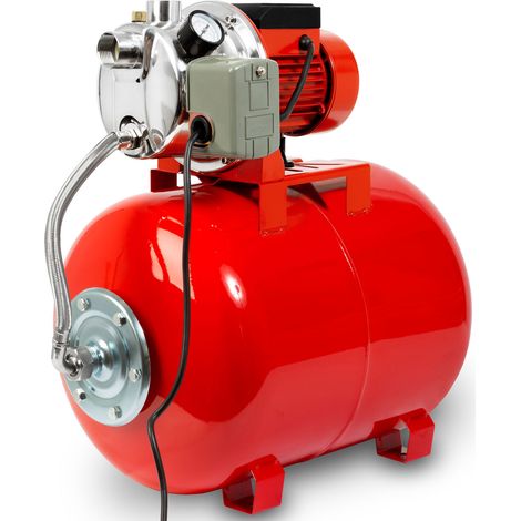 Eberth – Pompe de surpresseur 750W – Débit 3600 L/h – Pression 4 bars – Acier inoxydable – Fonctionnement automatique avec pressostat (1/5)