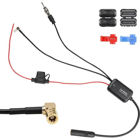 Amplificateur d'Antenne Autoradio Dab+ 12V Compatible avec Radio FM/AM (1/5)