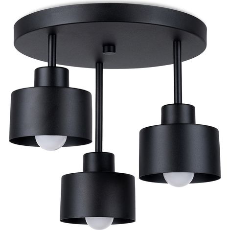 SAVAR 3 Black ceiling lamp (1/5)