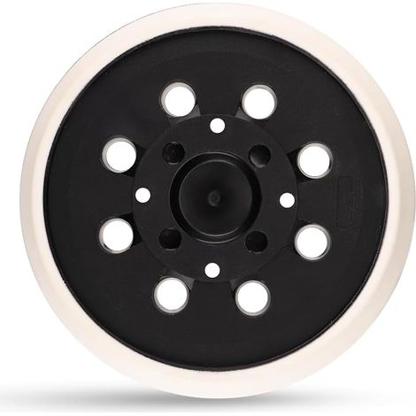 Plateau de ponçage professionnel de 125 mm, avec crochet et boucle, 8 trous, compatible avec Bosch PEX 300 AE et PEX 400 AE ponceuse excentrique (1) (1/5)