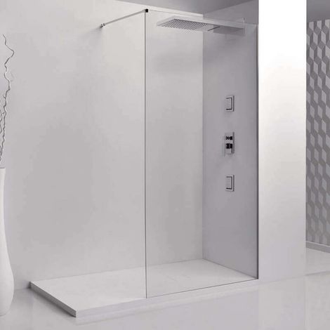 Paroi de douche fixe Single chromé - 90 cm (1/5)