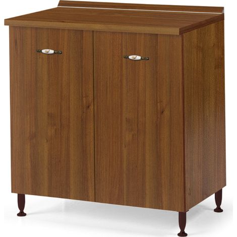 Mobile per cucina componibile 80 cm con due ante noce (1/4)