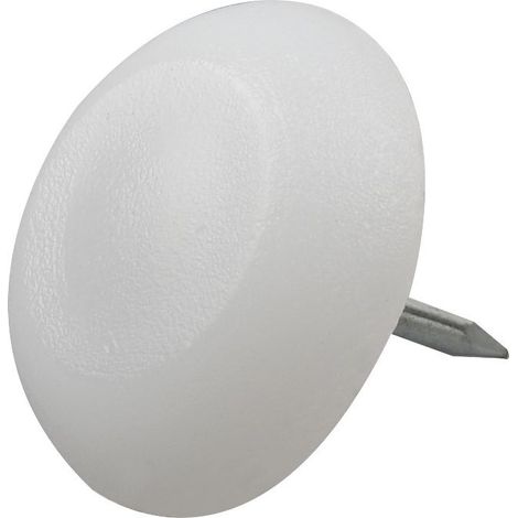 Lot de 60 patins à clouer pour meubles, ronds, 12 mm x 5 mm, pour pieds de meubles, protections de sol, coussinets à clous pour pieds de table et de chaise (1/4)