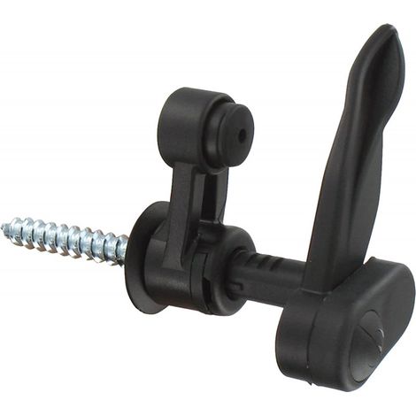 Store Menuiserie – Arrêt marseillais noir – Butée amortissante pour volets battants – Composite L.130mm – Plage de réglage 5 à 40mm (1/3)