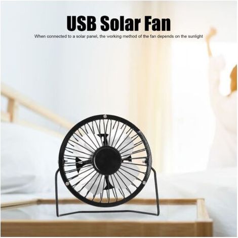 Tragbarer USB-Solarventilator, effiziente Kühlung und Belüftung für Camping, Picknicks und Wanderungen (1/4)