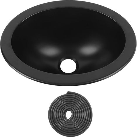 Évier rond pour camping-car, 11.4X8.7, 4,7 pouces, en acier inoxydable 304, sortie 1,6 pouces, gain de place, pour camping-car, bateau, Yacht, salle de bains, cuisine. (1/4)