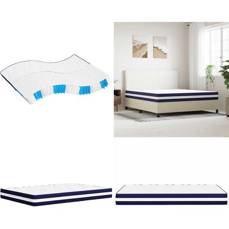Matelas à ressorts ensachés dureté moyenne 180x200 cm - Matelas à ressorts - Matelas à ressorts ensachés moyennement ferme (1/5)