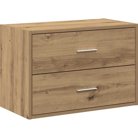 Maison Exclusive - Armadio con 2 Cassetti Rovere Artigianale 60x31x40cm Truciolato
