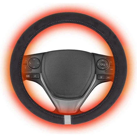 Housse de volant chauffante pour voiture, idéale pour l'hiver. (1/4)