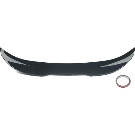 Spoiler, plástico ABS, fácil instalación, negro brillante. (1/2)