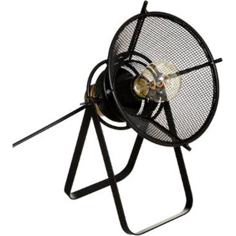 Lampe à Poser Design "Rodo" 31cm Noir & Or (1/3)