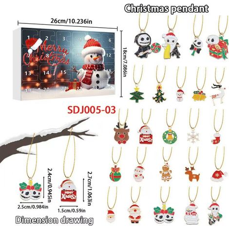 New Creative Christmas Series Blind Box Christmas 24-Day Calendar Box Cartoon Snowman Surprise Box - SDJ005—03 -