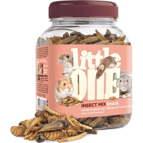 Litte One  Mix di insetti  Snack per criceti, ratti, topi, gerbilli 75 g - Mix di insetti 75 g (1/2)