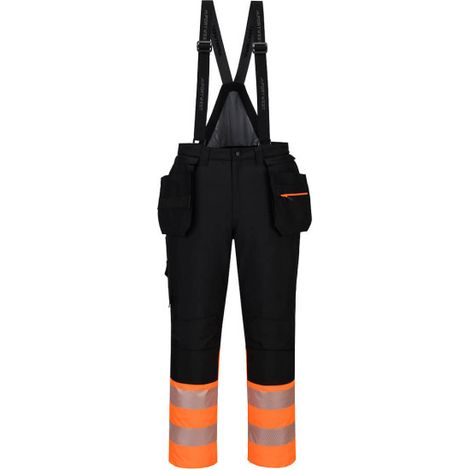 Peto de invierno DX4 de alta visibilidad clase 1 PORTWEST DX437 XL Naranja/Negro (1/2)