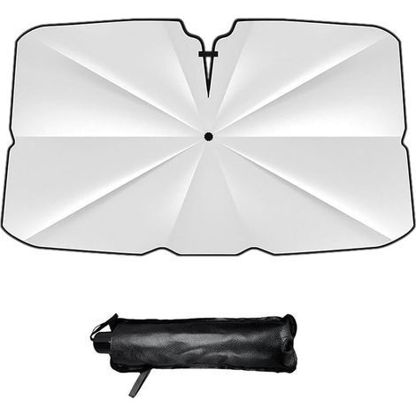 Parapluie Pare Soleil Voiture pour, UV et Isolation Thermique Parapluie Pare Soleil Pliable Accessoires,140 80cm (1/5)