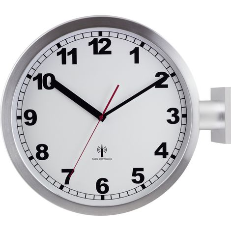 EUROTIME ET-51764-47 Funk Wanduhr 40 cm Aluminium (1/2)