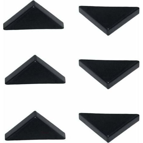 Ahlsen 6mm Black Corner Protectors for Sharp Glass, Mirror, Ceramic Tile, Triple Shaped Corner Covers 20pcs (1/5)