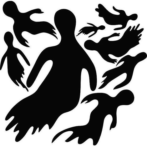 1 Stück Geister-Fensteraufkleber für Halloween-Dekorationen