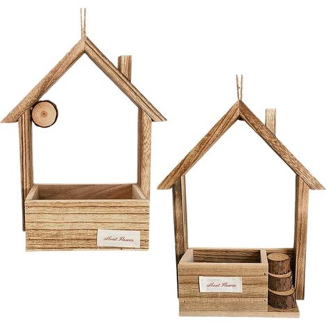 [Distributeur pour Oiseaux] [MODEL-FSDesignAB] Maisons de Bois - 2 Modèles Cabin / Hut en Kit Prêt à Monter pour Installation Extérieur (1/5)