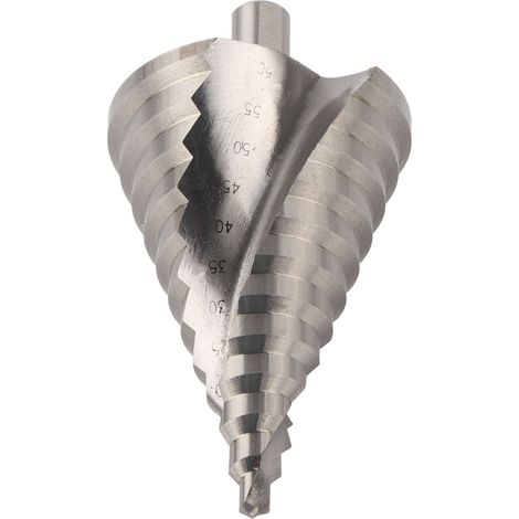 Stufenkegelbohrer mit Pagodenform, Spiralnut, Wälzlagerstahl, Bohrwerkzeug, Profi-Hardware, 6–60 mm (1/5)