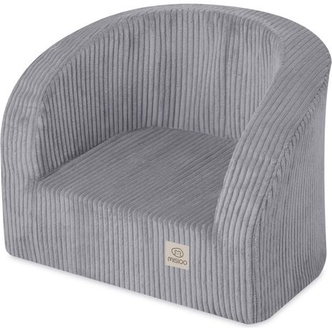 Misioo Dream Corner Kindersitz, Grau, Premium-Cord (1/5)