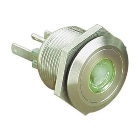 Pulsante antivandalo 24 V/DC 0.05 A 1x Off / (On) Bulgin MPI001/28/GN IP66 Momentaneo 1 pz. (1/3)