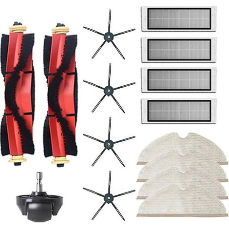 AMXCNOY Hauptbürste, Seitenbürste, HEPA-Filter, Frontreinigungstuch für S6 S60 S65 S5 Max T6, Ersatzteil (1/3)