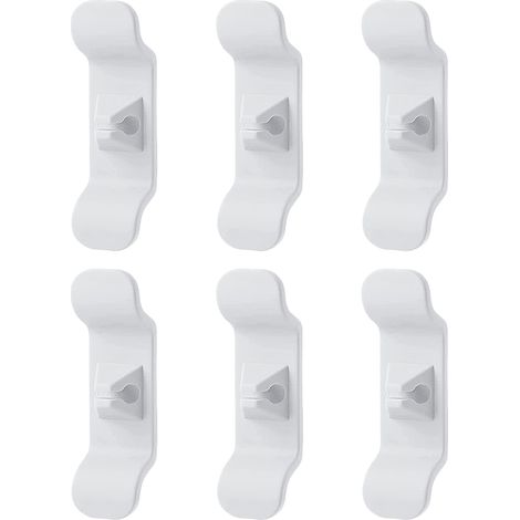 Organisateur de cordons pour appareils de cuisine-6Ensemble blanc-gadgets de cuisine pratiques (1/5)