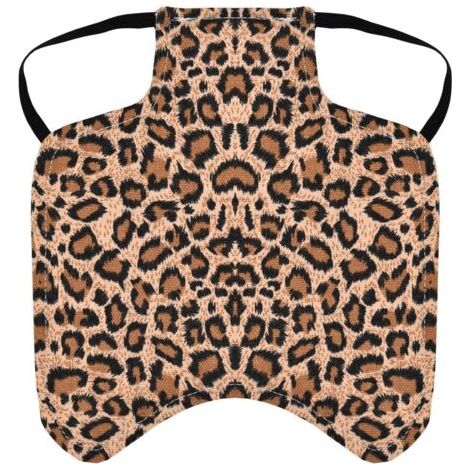 QORVA-2 vêtements de poule (imprimé léopard), veste de protection des plumes de volaille, protection des plumes doublement laminée, veste imprimée de poule (1/5)