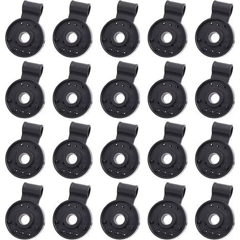 Pinces en plastique pour filet d'ombrage – Lot de 20 unités, fixation rapide et résistante pour serres et pergolas (1/4)