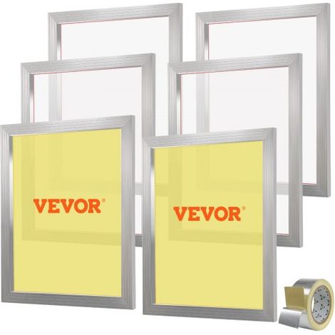 Lot de 6 Cadres de Sérigraphie Kit de Sérigraphie Cadre en (1/5)