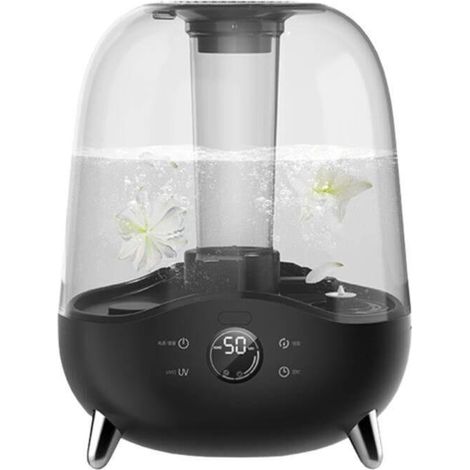 Deerma Umidificatore Elegante Nero 5L Ultrasonico