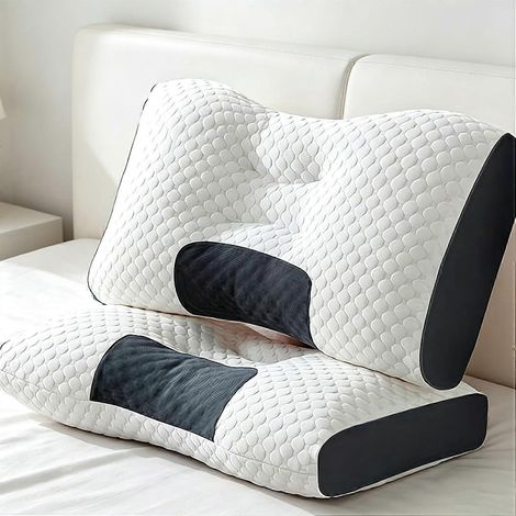 Oreillers Nuzzle pour soulager les douleurs cervicales et des épaules, oreillers de soutien cervical 3D ultra-doux, oreiller de massage SPA pour favoriser le sommeil (1/5)