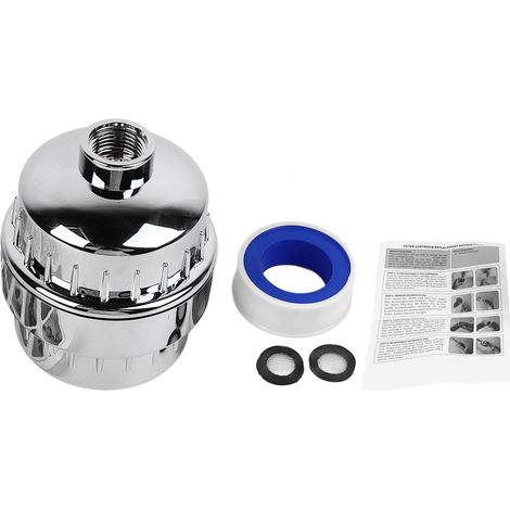 Filtre de Douche 10 Couches avec Pommeau Anti-Calcaire pour Eau Dure (1/5)